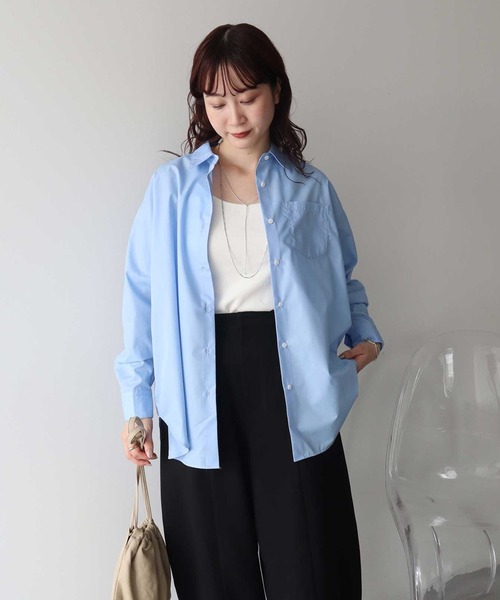 earth music&ecology(アースミュージックアンドエコロジー)の「【2026SS】スタンダードシャツ(シャツ/ブラウス・レディース・ピンク系その他/ブルー/オフホワイト/ブルー系その他6・FREE)」の7枚目の写真