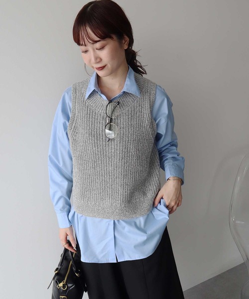 earth music&ecology(アースミュージックアンドエコロジー)の「【2026SS】スタンダードシャツ(シャツ/ブラウス・レディース・ピンク系その他/ブルー/オフホワイト/ブルー系その他6・FREE)」の12枚目の写真