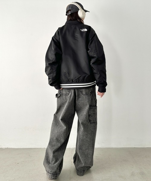 THE NORTH FACE（ザノースフェイス）の「国内未発売 THE NORTH FACE(ザ・ノースフェイス)/ロゴ刺繍 スタジャン ボンバージャケット ブルゾン/M'S BRETON JACKET（ブルゾン・レディース・ネイビー/ブラック/カーキ・M/L/XL/XXL）」の22枚目の写真