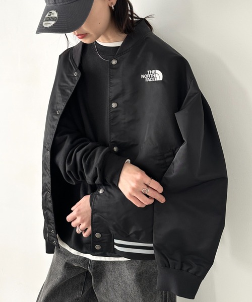 THE NORTH FACE（ザノースフェイス）の「国内未発売 THE NORTH FACE(ザ・ノースフェイス)/ロゴ刺繍 スタジャン ボンバージャケット ブルゾン/M'S BRETON JACKET（ブルゾン・レディース・ネイビー/ブラック/カーキ・M/L/XL/XXL）」の16枚目の写真