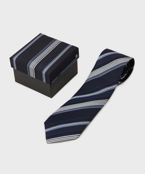 tk.TAKEO KIKUCHI（ティーケータケオキクチ）の「【ボックス付き】シルクネクタイ（ネクタイ・メンズ・ネイビー系4/モスグリーン系2/ネイビー系2/ダークブラウン系4/モスグリーン系4/ライトグレー系2・00）」の5枚目の写真