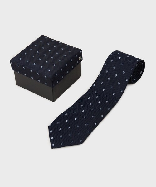 tk.TAKEO KIKUCHI（ティーケータケオキクチ）の「【ボックス付き】シルクネクタイ（ネクタイ・メンズ・ネイビー系4/モスグリーン系2/ネイビー系2/ダークブラウン系4/モスグリーン系4/ライトグレー系2・00）」の6枚目の写真