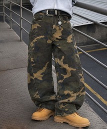 SPINNS（スピンズ）の「カモフラージュ柄パンツ/バルーンカーブシルエット/リアルツリー/ 迷彩/ユニセックス（その他パンツ）」