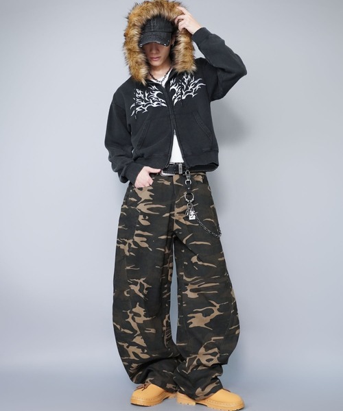 SPINNS（スピンズ）の「カモフラージュ柄パンツ/バルーンカーブシルエット/リアルツリー/ 迷彩/ユニセックス（その他パンツ・メンズ・その他/ウッドランド/リアルツリーカモ・M/L）」の17枚目の写真