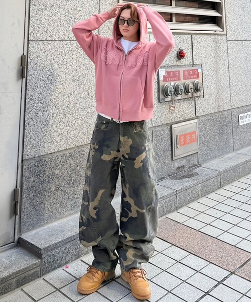SPINNS(スピンズ)の「カモフラージュ柄バルーンパンツ/カーブシルエット/リアルツリー/ 迷彩/ユニセックス(その他パンツ・メンズ・その他/ウッドランド/リアルツリーカモ・M/L)」の19枚目の写真