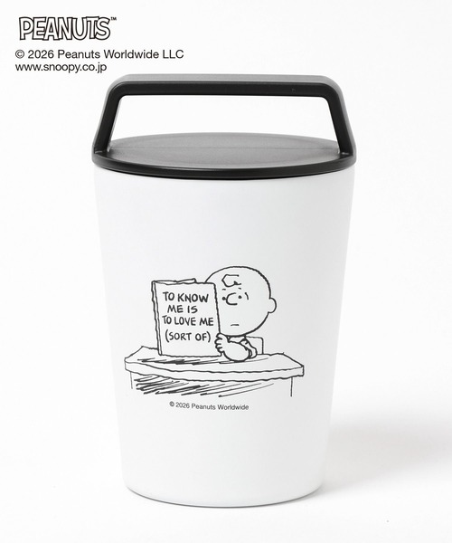 GLOBAL WORK（グローバルワーク）の「PEANUTS/サーモカフェタンブラー/634398（グラス/マグカップ/タンブラー・レディース・ホワイト/ブラック・FREE）」の8枚目の写真