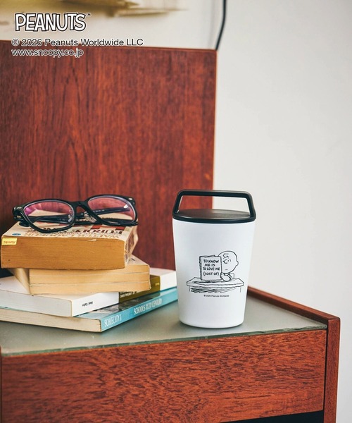GLOBAL WORK（グローバルワーク）の「PEANUTS/サーモカフェタンブラー/634398（グラス/マグカップ/タンブラー・レディース・ホワイト/ブラック・FREE）」の3枚目の写真