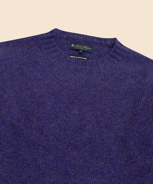 BROOKS BROTHERS(ブルックスブラザーズ)の「シェットランドウール クルーネックセーター(ニット/セーター・メンズ・バーガンディー/ブラウン/パープル・MEDIUM/SMALL/LARGE)」の5枚目の写真
