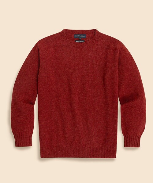 BROOKS BROTHERS(ブルックスブラザーズ)の「シェットランドウール クルーネックセーター(ニット/セーター・メンズ・バーガンディー/ブラウン/パープル・MEDIUM/SMALL/LARGE)」の6枚目の写真