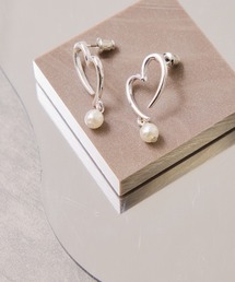 VIS（ビス）の「揺れパールハートピアス（ピアス（両耳用））」