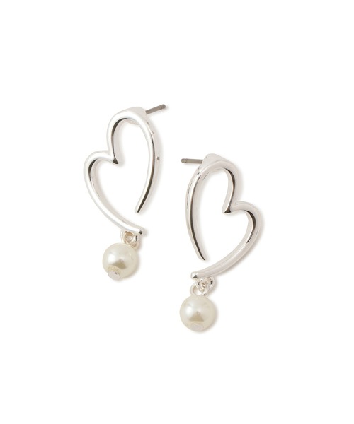VIS（ビス）の「揺れパールハートピアス（ピアス（両耳用）・レディース・シルバー/ゴールド・FREE）」の7枚目の写真