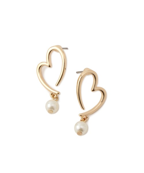 VIS（ビス）の「揺れパールハートピアス（ピアス（両耳用）・レディース・シルバー/ゴールド・FREE）」の8枚目の写真