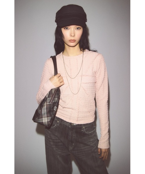 LAGUA GEM(ラグアジェム)の「STRIPE MARINE キャップ(キャップ・レディース・グレー/ブラック・FREE)」の20枚目の写真