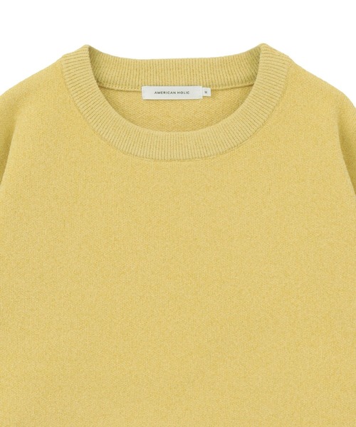 AMERICAN HOLIC（アメリカンホリック）の「【選べる丈】モールニットプルオーバー（ニット/セーター・レディース・アイボリー/ミント/マスタード/ブラック・L/M）」の14枚目の写真