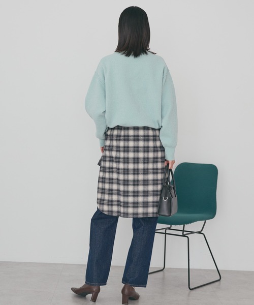 AMERICAN HOLIC（アメリカンホリック）の「【選べる丈】モールニットプルオーバー（ニット/セーター・レディース・アイボリー/ミント/マスタード/ブラック・L/M）」の11枚目の写真