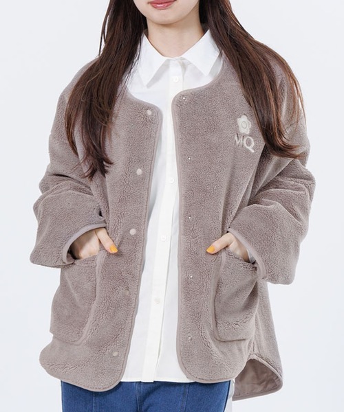 MARY QUANT(マリークワント)の「MQロゴボア ブルゾン(ブルゾン・レディース・ブラック/ブルー/アイボリー/モカ・M)」の3枚目の写真
