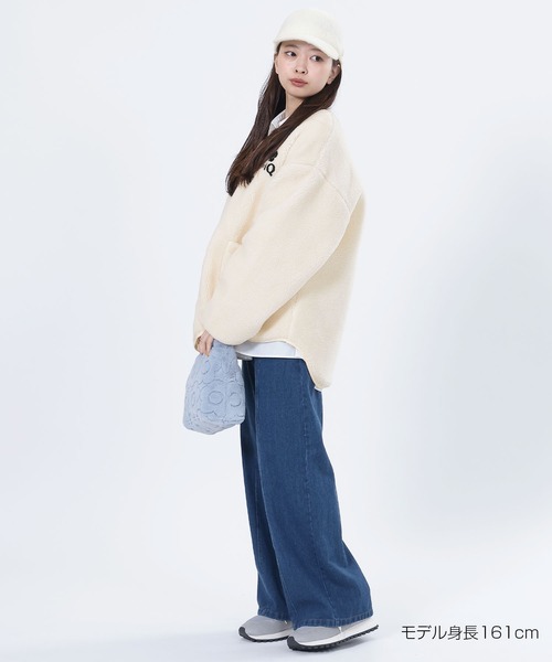 MARY QUANT(マリークワント)の「MQロゴボア ブルゾン(ブルゾン・レディース・ブラック/ブルー/アイボリー/モカ・M)」の13枚目の写真
