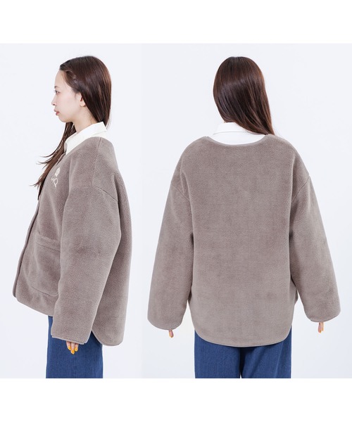 MARY QUANT(マリークワント)の「MQロゴボア ブルゾン(ブルゾン・レディース・ブラック/ブルー/アイボリー/モカ・M)」の17枚目の写真