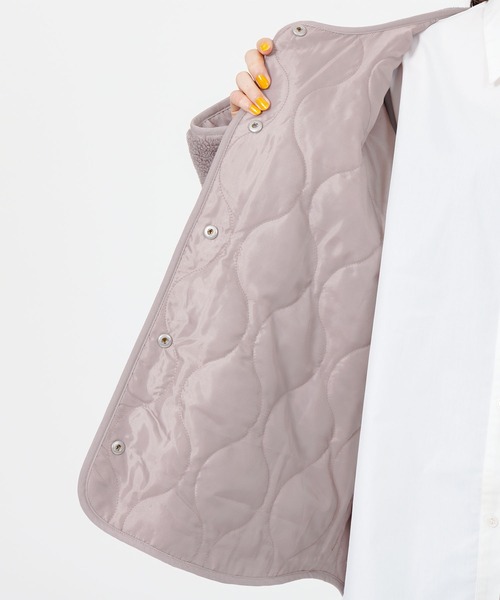 MARY QUANT(マリークワント)の「MQロゴボア ブルゾン(ブルゾン・レディース・ブラック/ブルー/アイボリー/モカ・M)」の19枚目の写真