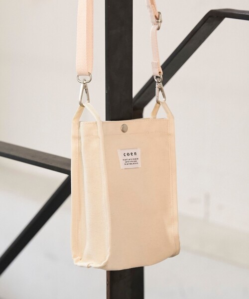 SMITH'S（スミス）の「PVCキャンバスミニショルダーバッグ（ショルダーバッグ・メンズ・ライム/ブラック/オフホワイト・FREE）」の4枚目の写真