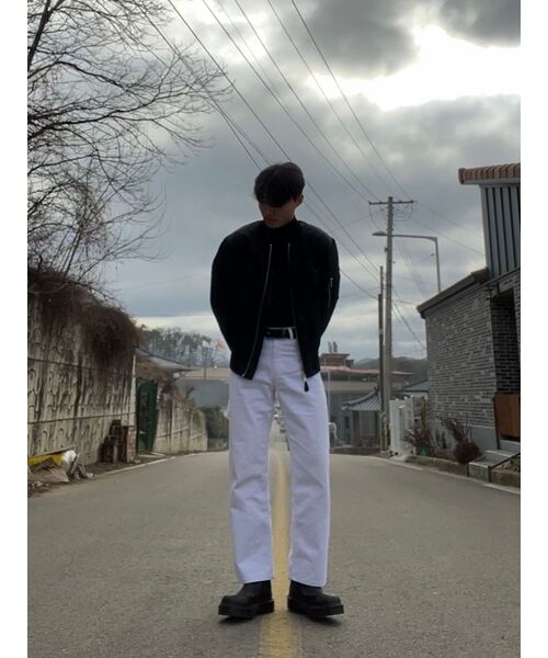 MAKEITTO（メイキット）の「デイリー ワイド ジーンズ (ホワイト)（デニムパンツ・メンズ・その他・S/M/L/XL）」の7枚目の写真
