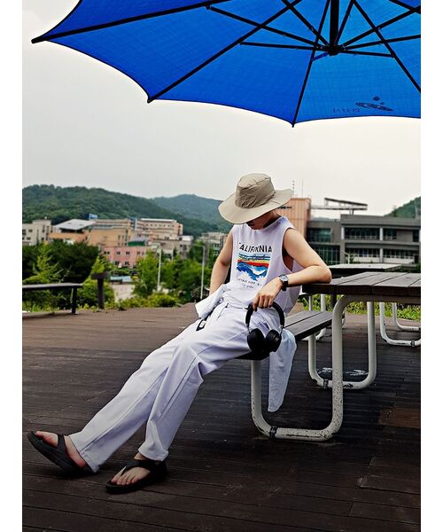 MAKEITTO（メイキット）の「デイリー ワイド ジーンズ (ホワイト)（デニムパンツ・メンズ・その他・S/M/L/XL）」の10枚目の写真