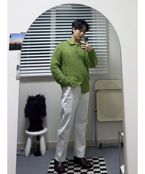 MAKEITTO（メイキット）の「デイリー ワイド ジーンズ (ホワイト)（デニムパンツ・メンズ・その他・S/M/L/XL）」の12枚目の写真