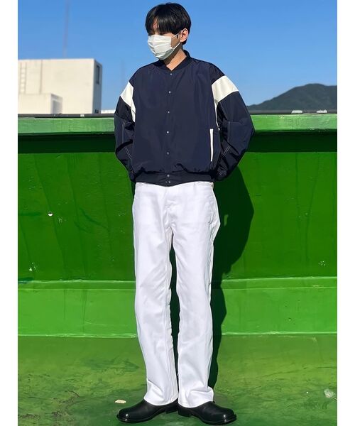 MAKEITTO（メイキット）の「デイリー ワイド ジーンズ (ホワイト)（デニムパンツ・メンズ・その他・S/M/L/XL）」の15枚目の写真