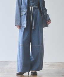 【GISELe 4月号掲載】atelier SOMETHING　DRAWSTRING BALLOON WIDE/ウエストゴムバルーンワイドパンツ