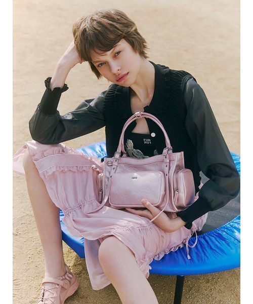 FURFUR(ファーファー)の「シアーフリルスカート(スカート・レディース・オフホワイト/ブラック/ピンク・F)」の22枚目の写真