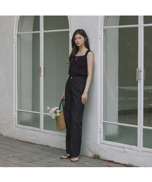 ADAUL（アダウル）の「Force straight summer denim pants - black（その他パンツ）」