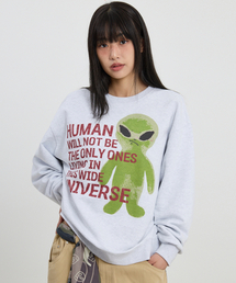 エイリアンスローガンマンツーマンメランジホワイト