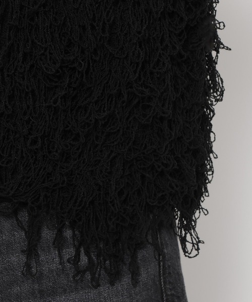 LOWRYS FARM(ローリーズファーム)の「2WAYフリンジベスト 644658(ベスト・レディース・グレー/ブラック/アイボリー・FREE)」の10枚目の写真