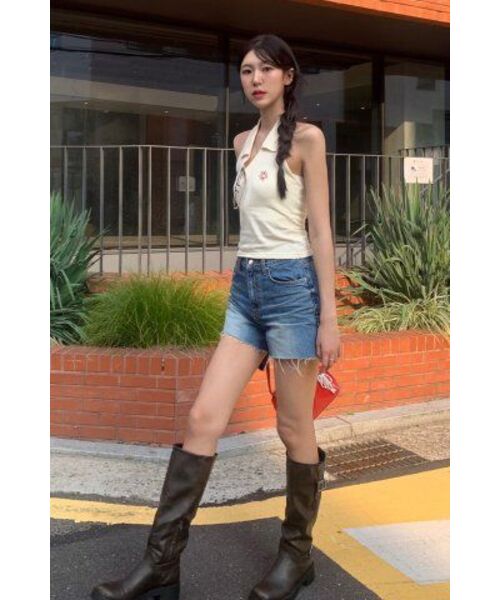 MICHIKO LONDON（ミチコ ロンドン）の「ホルターネックPKトップクリーム（Tシャツ/カットソー・レディース・その他・M/S）」の9枚目の写真
