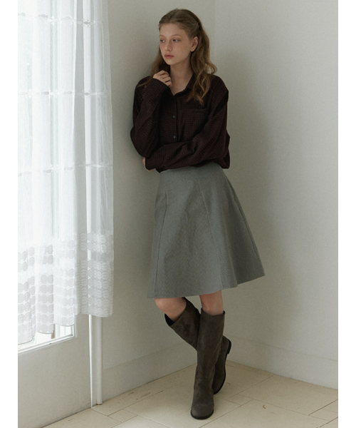 KINDABABY(カインダベイビー)の「basic flare midi skirt - asy greige(スカート・レディース・その他・S/M)」の3枚目の写真