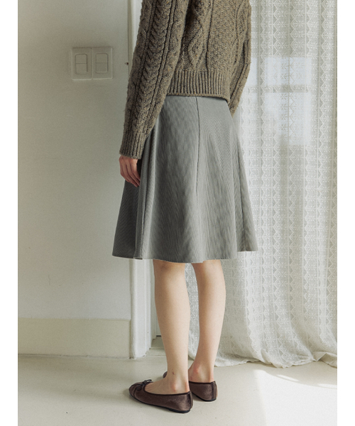 KINDABABY(カインダベイビー)の「basic flare midi skirt - asy greige(スカート・レディース・その他・S/M)」の5枚目の写真