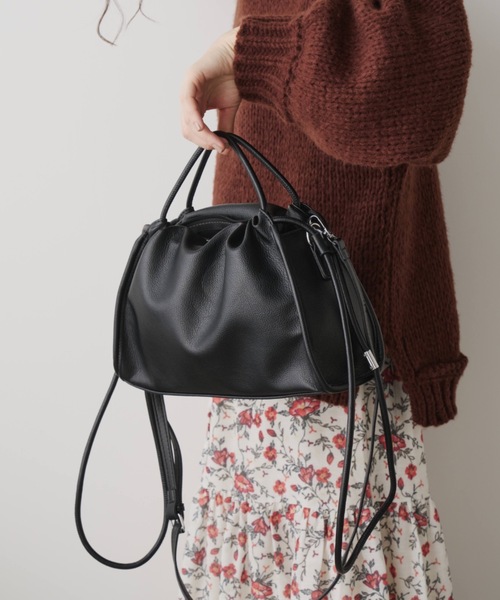 Libra Cue（リブラ キュー）の「マルチウェイショルダーバッグ（ショルダーバッグ・レディース・アイボリー/ブラック/ブラウン/ダークブラウン・FREE）」の17枚目の写真