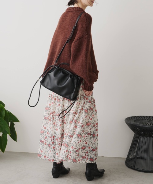 Libra Cue（リブラ キュー）の「マルチウェイショルダーバッグ（ショルダーバッグ・レディース・アイボリー/ブラック/ブラウン/ダークブラウン・FREE）」の19枚目の写真