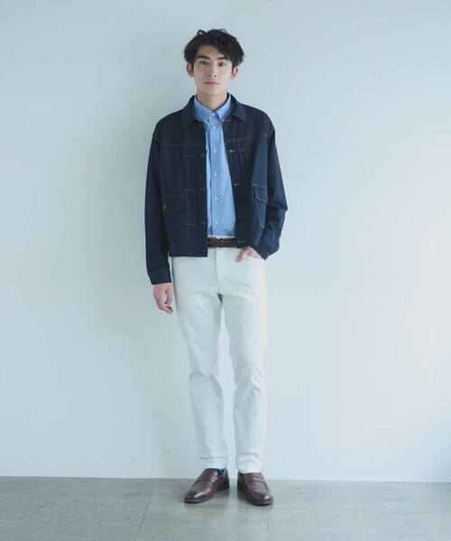 COMME CA ISM(コムサイズム)の「【吸水速乾・UVカット】リコッティア中空オックス ボタンダウンシャツ(シャツ/ブラウス・メンズ・ホワイト/ブルー・SMALL/X-LARGE/LARGE/MEDIUM)」の8枚目の写真