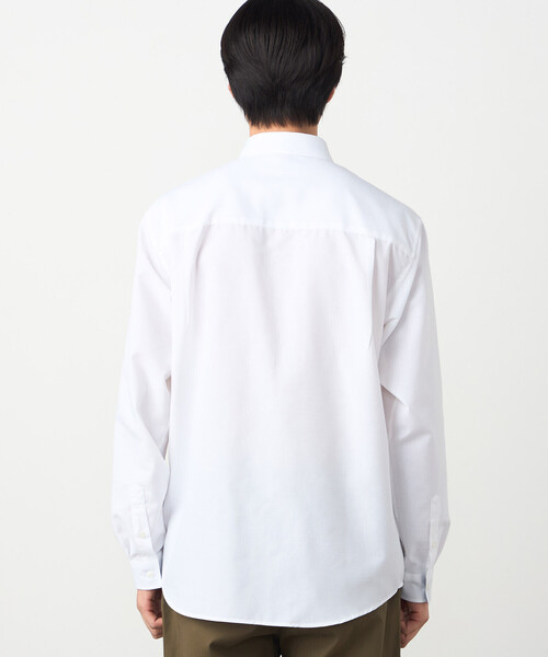 COMME CA ISM(コムサイズム)の「【吸水速乾・UVカット】リコッティア中空オックス ボタンダウンシャツ(シャツ/ブラウス・メンズ・ホワイト/ブルー・SMALL/X-LARGE/LARGE/MEDIUM)」の13枚目の写真