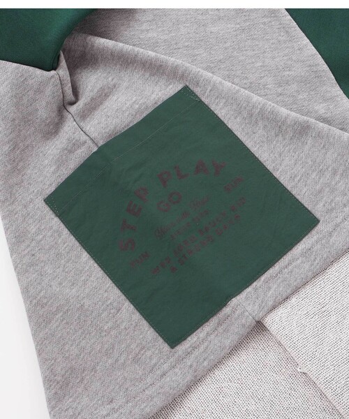 WASK（ワスク）の「バイカラーラグランロゴBIGトレーナー（スウェット・キッズ・オフホワイト/グレー・160cm/150cm）」の11枚目の写真