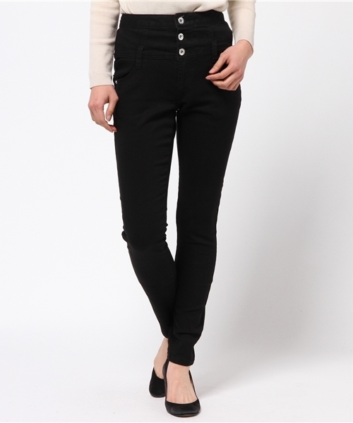 Heather(ヘザー)の「HEハイウエストスキニーFW3 709577(デニムパンツ・レディース・ワンウォッシュ/ブラック/ネイビー・MEDIUM/SMALL/X-SMALL)」の2枚目の写真