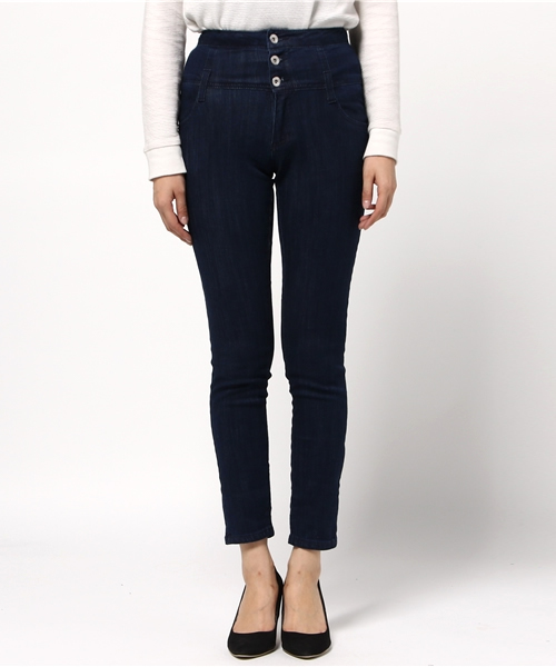 Heather(ヘザー)の「HEハイウエストスキニーFW3 709577(デニムパンツ・レディース・ワンウォッシュ/ブラック/ネイビー・MEDIUM/SMALL/X-SMALL)」の4枚目の写真