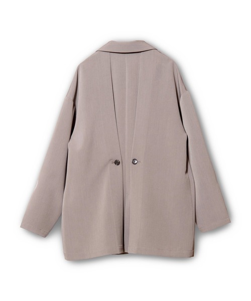 OSMOSIS(オズモーシス)の「バックタックジャケット(テーラードジャケット・レディース・ブラック/グレイッシュベージュ/ライトベージュ・ONE SIZE)」の7枚目の写真