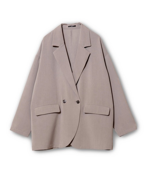 OSMOSIS(オズモーシス)の「バックタックジャケット(テーラードジャケット・レディース・ブラック/グレイッシュベージュ/ライトベージュ・ONE SIZE)」の10枚目の写真