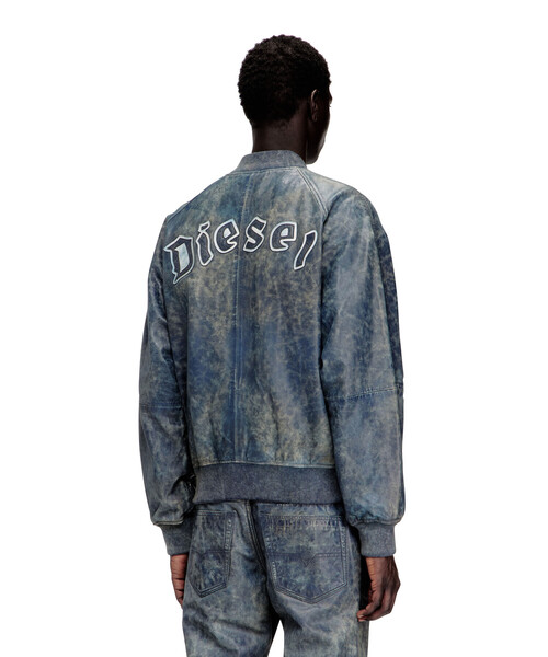 DIESEL（ディーゼル）の「メンズ レザージャケット L-COBB（その他アウター・メンズ・ブルー系その他・48/50/46）」の2枚目の写真