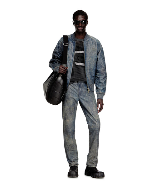 DIESEL（ディーゼル）の「メンズ レザージャケット L-COBB（その他アウター・メンズ・ブルー系その他・48/50/46）」の4枚目の写真