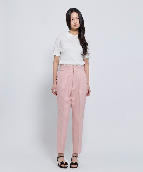 TOCCA(トッカ)の「HONEYCOMB MESH KNIT ニットトップス(ニット/セーター・レディース・ピンク系・MEDIUM/SMALL)」の6枚目の写真