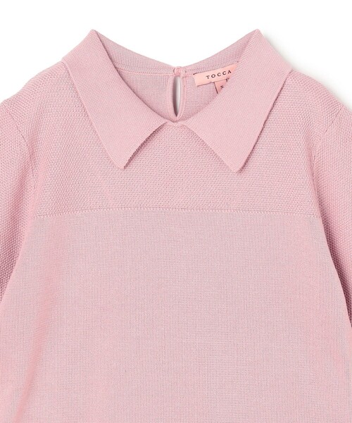 TOCCA(トッカ)の「HONEYCOMB MESH KNIT ニットトップス(ニット/セーター・レディース・ピンク系・MEDIUM/SMALL)」の16枚目の写真