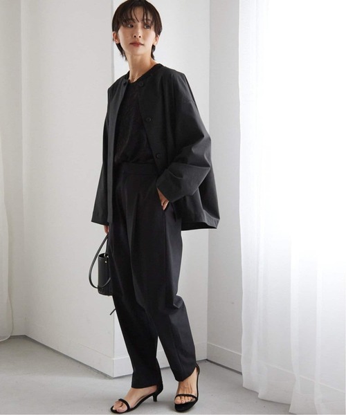 JOURNAL STANDARD relume（ジャーナルスタンダード　レリューム）の「《追加》［撥水 / UVカット］【SPENSIERATO】クルーネックコクーンブルゾン（その他アウター・レディース・ブラック/アイボリー・FREE）」の15枚目の写真